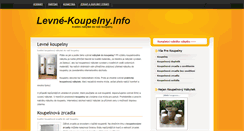 Desktop Screenshot of levne-koupelny.info